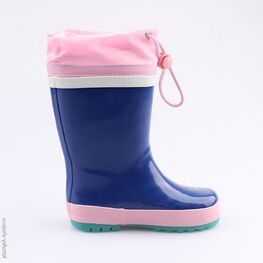 366169-11 Резиновые сапоги для девочки син-роз фото №2