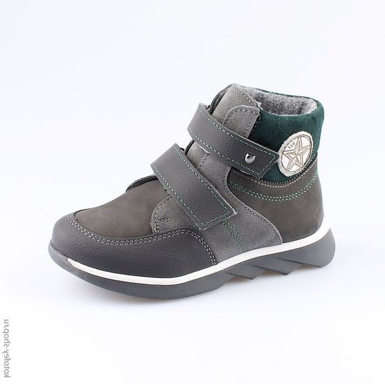 552096-32 Ботинки для мальчики серый