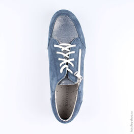 732187-22 Полуботинки для девочки светло-синий фото №4