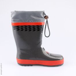 566148-11 Резиновые сапоги для мальчики сер-кра фото №2