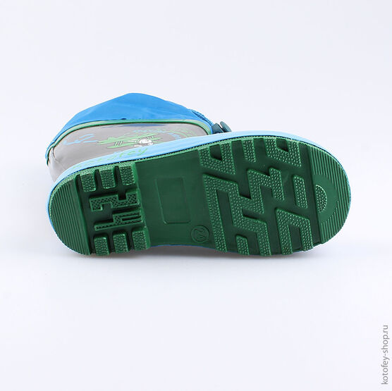 366170-11 Резиновые сапоги для мальчики сер-гол фото №3