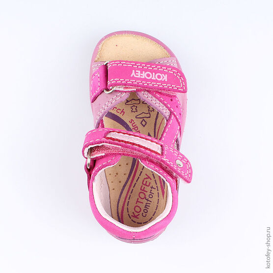 122059-28 Босоножки для девочки фуксия фото №4