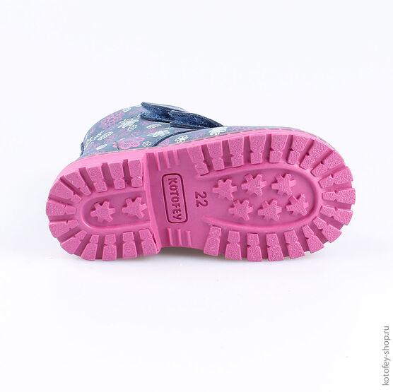 152202-31 Ботинки для девочки светло-синий фото №3