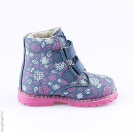 152202-31 Ботинки для девочки светло-синий фото №2