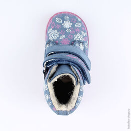 152202-31 Ботинки для девочки светло-синий фото №4