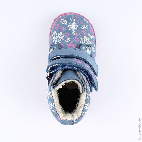 152202-31 Ботинки для девочки светло-синий фото №4