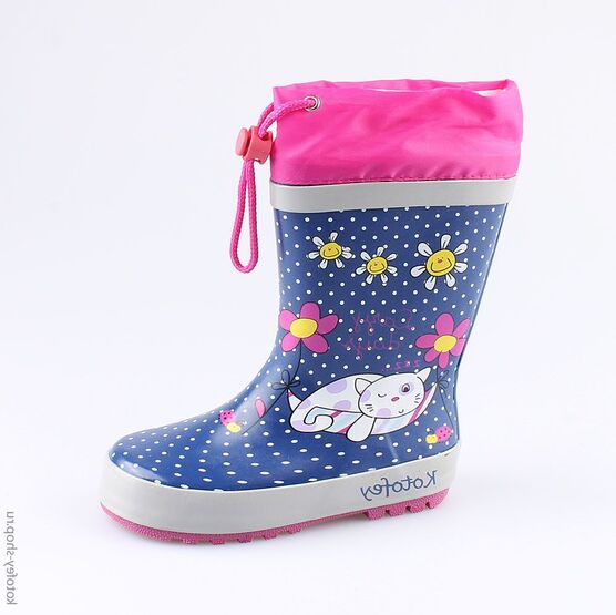 366162-11 Резиновые сапоги для девочки син-фук