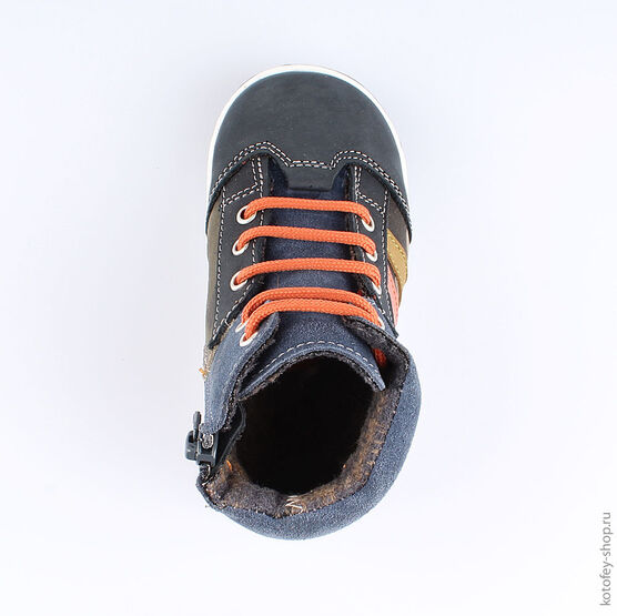 252118-31 Ботинки для мальчики син-оли-ора фото №4