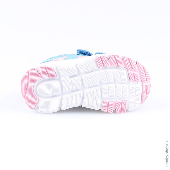 144063-73 Кроссовки для девочки син-роз фото №3