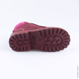 352094-26 Ботинки для девочки бордовый фото №3