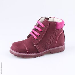 352094-26 Ботинки для девочки бордовый