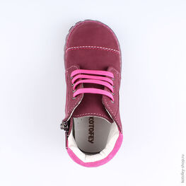 352094-26 Ботинки для девочки бордовый фото №4