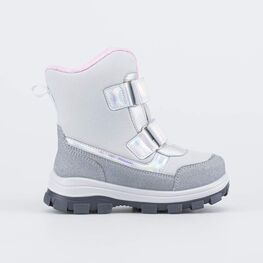 254827-41 Мембранные ботинки Звездочки для девочки серый фото №2