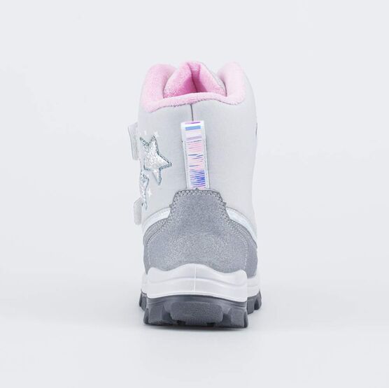 254827-41 Мембранные ботинки Звездочки для девочки серый фото №5