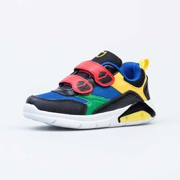 344370-71 Кроссовки с LED-подсветкой на подошве для мальчики чер-цве