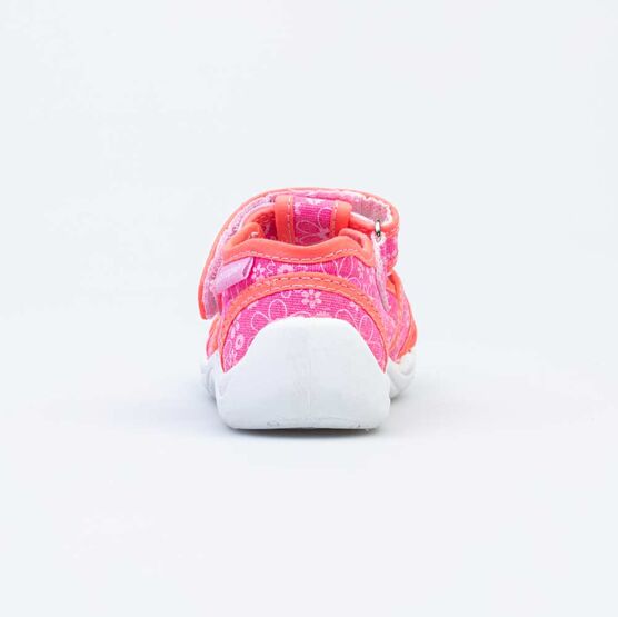 221042-14 Босоножки текстильные для девочки розовый фото №5