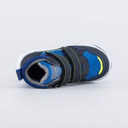 152334-31 Ботинки из натурального нубука для мальчика для мальчики син-сал фото №4