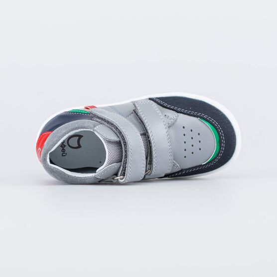 352361-22 Ботинки из натуральной кожи для мальчики серый фото №4