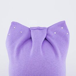 07811626-40 Шапка детская сиреневая. для девочки сиреневый фото №3