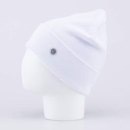 07811671-40 Шапка детская двухслойная белый для девочки белый фото №2