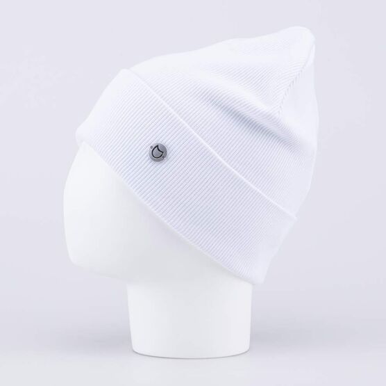 07811671-40 Шапка детская двухслойная белый для девочки белый фото №2