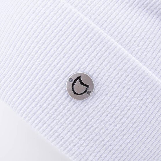 07811671-40 Шапка детская двухслойная белый для девочки белый фото №3