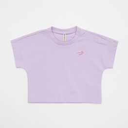 07802081-30 Детская футболка из трикотажного полотна футер для девочки сиреневый