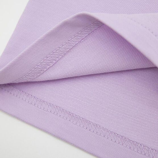 07802081-30 Детская футболка из трикотажного полотна футер для девочки сиреневый фото №4