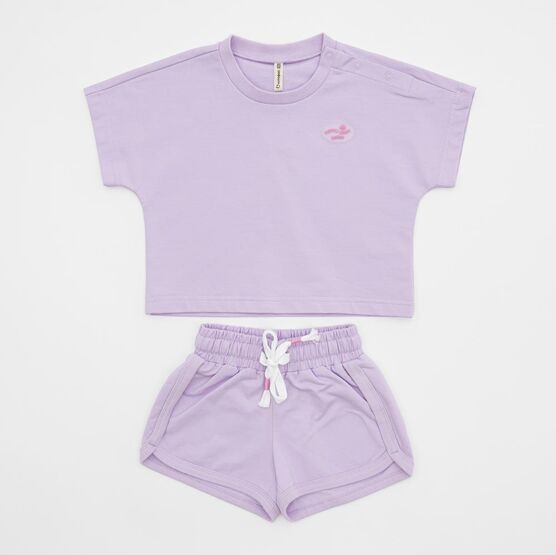 07802081-30 Детская футболка из трикотажного полотна футер для девочки сиреневый фото №5