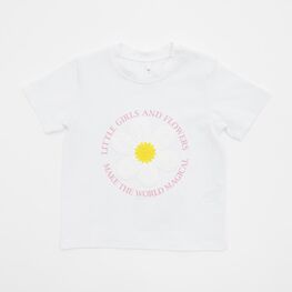 07802083-40 Белая футболка для девочки для девочки белый