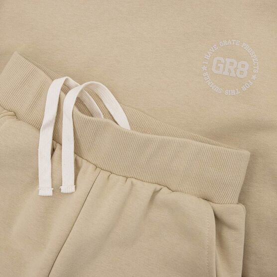 07764074-41 Костюм худи + брюки бежевый для мальчики бежевый фото №5
