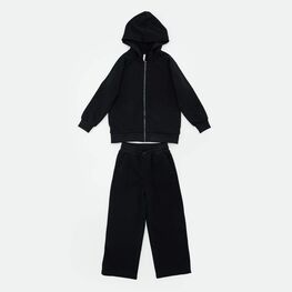 07764096-40 Костюм зип-худи + брюки черный для мальчики черный
