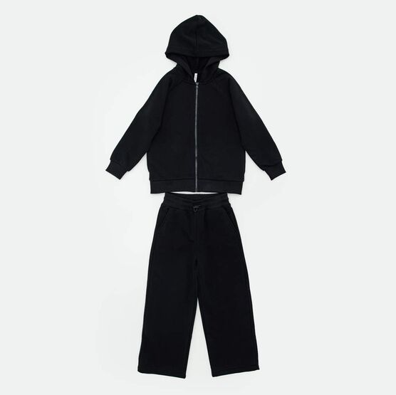 07764096-40 Костюм зип-худи + брюки черный для мальчики черный