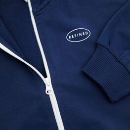 07764097-41 Комплект детский олимпийка + брюки темно-синий для мальчики темно-синий фото №4