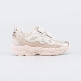 344567-12 Розовые кроссовки с LED и Softshell для девочки бежевый,розовый фото №2