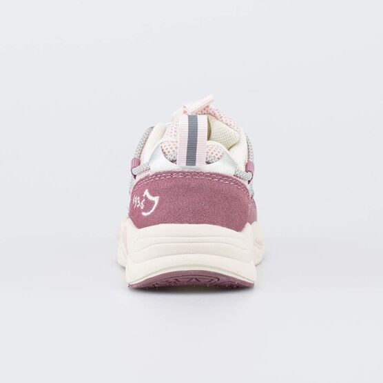 344568-11 Кроссовки с LED и системой быстрой шнуровки для девочки розовый,серебристый фото №5