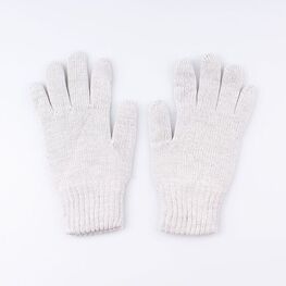 07722132-40 Перчатки детские двухслойные св.серые для мальчики светло-серый