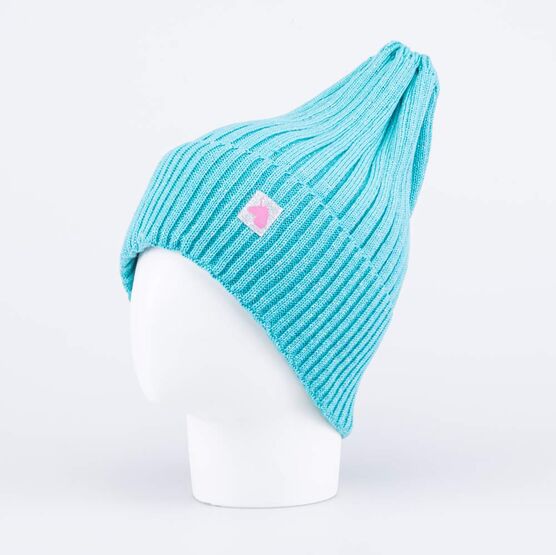 07811621-40 Шапка детская вязаная мятная для девочки мятный