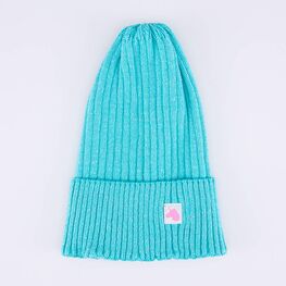 07811621-40 Шапка детская вязаная мятная для девочки мятный фото №4
