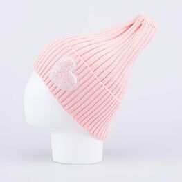 07811622-40 Шапка детская вязаная роз-бежевая для девочки роз-беж фото №2