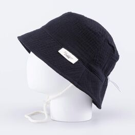 07710002-40 Панама из муслина черная для мальчики черный фото №2