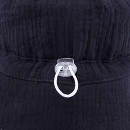 07710002-40 Панама из муслина черная для мальчики черный фото №4