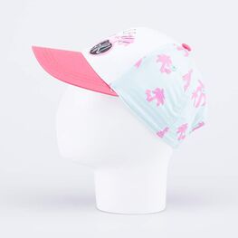 07809009-40 Кепка-бейсболка Пальмы белый-розовый для девочки белый + розовый фото №2