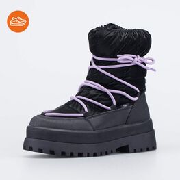 764930-41 Зимние мембранные сапожки черный для девочки черный