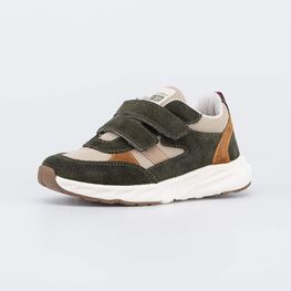 344564-12 Детские кроссовки для мальчика для мальчики оливковый,бежевый