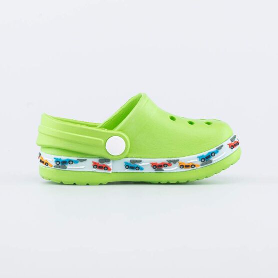 325113-07 Пляжные клоги из ЭВА Автомобили для мальчики салатовый фото №2
