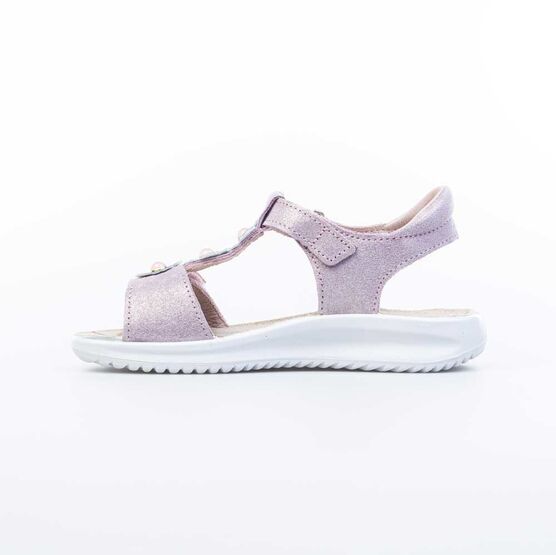 622508-21 Босоножки для девочки из натурального нубука для девочки розовый фото №2