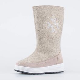 867133-41 Женские валенки на молнии Снежинка для девочки бежевый