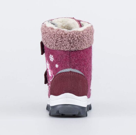 157011-43 Валенки на липучках Единорожка для девочки бордовый фото №5