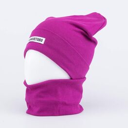 07811279-40 Комплект детский шапка+снуд двухслойный фиолетов. для девочки фиолетовый